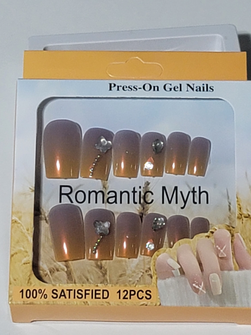 ❤️‍🔥6/$15❤️‍🔥Press-On Gel Nails - Brown Ombre Set (12 PCS)